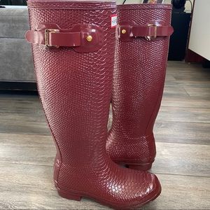 Hunter Red Perfect Pair Oirignal Tall Boots Size 5